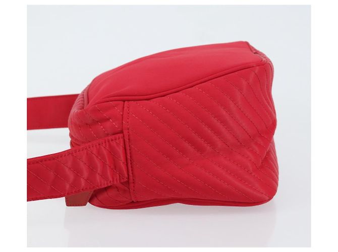 Borsa a Spalla in Nylon Rossa Auth bs31041 di SAINT LAURENT Rosso - vista 4