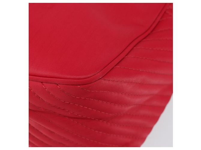Borsa a Spalla in Nylon Rossa Auth bs31041 di SAINT LAURENT Rosso - vista 9