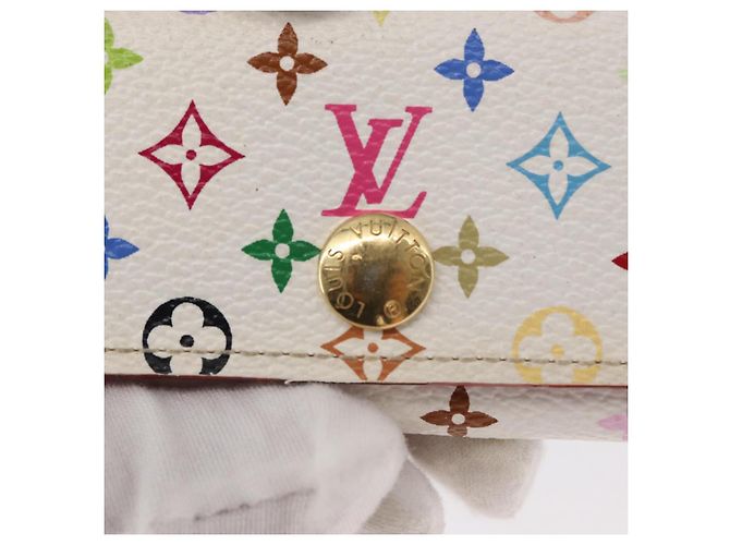 LOUIS VUITTON Monogram Multicolor Multicles 4 Key Case White M93731 Auth 153417 - view 17
