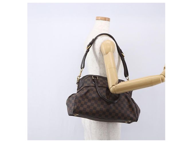 LOUIS VUITTON Borsa a Mano Trevi GM Damier Ebene 2way N51998 LV Auth BA7932 - vista 24