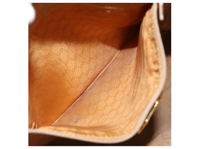 Gucci Borsa Tote Micro GG Supreme PVC Beige Oro Auth bs30935 D'oro - vista 11