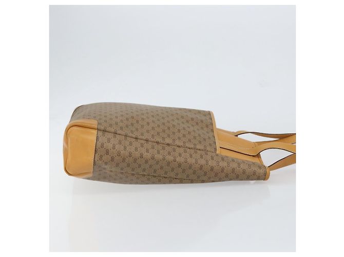 Gucci Borsa Tote Micro GG Supreme PVC Beige Oro Auth bs30935 D'oro - vista 3