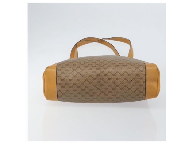 Gucci Borsa Tote Micro GG Supreme PVC Beige Oro Auth bs30935 D'oro - vista 5