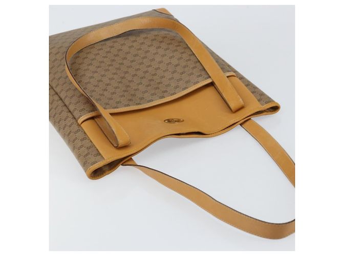 Gucci Borsa Tote Micro GG Supreme PVC Beige Oro Auth bs30935 D'oro - vista 6