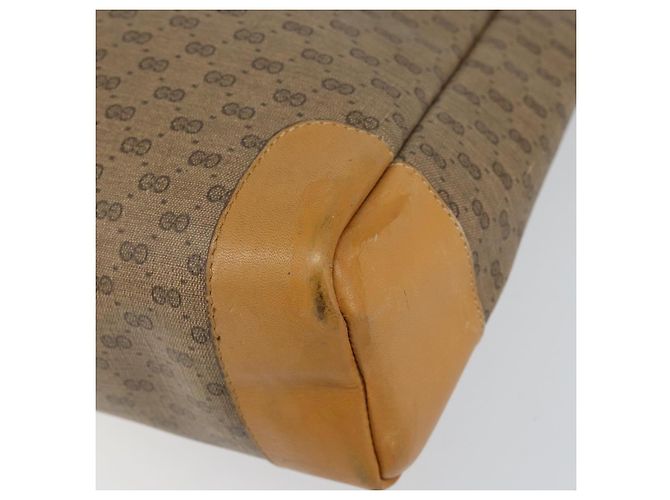 Gucci Borsa Tote Micro GG Supreme PVC Beige Oro Auth bs30935 D'oro - vista 9