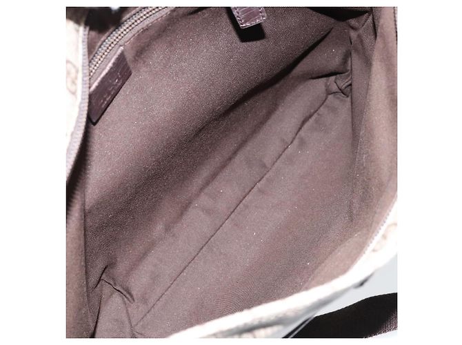 Gucci GG Supreme Schultertasche aus PVC-Leder Beige Silber 141198 Auth bs30937 - Ansicht 11