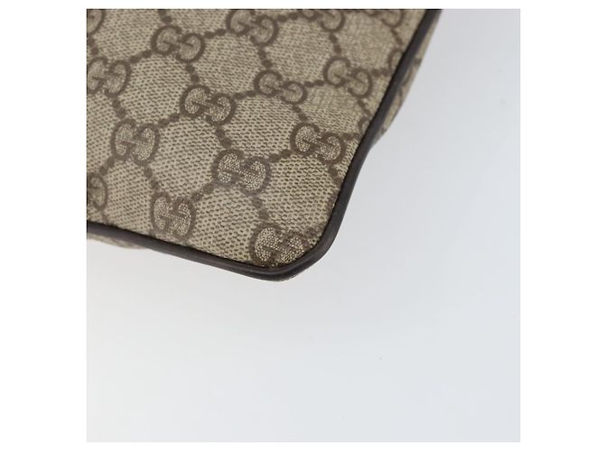 Gucci GG Supreme Schultertasche aus PVC-Leder Beige Silber 141198 Auth bs30937 - Ansicht 14