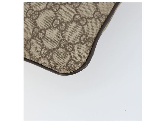 Gucci GG Supreme Schultertasche aus PVC-Leder Beige Silber 141198 Auth bs30937 - Ansicht 16