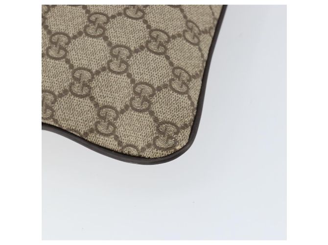 Gucci GG Supreme Schultertasche aus PVC-Leder Beige Silber 141198 Auth bs30937 - Ansicht 17