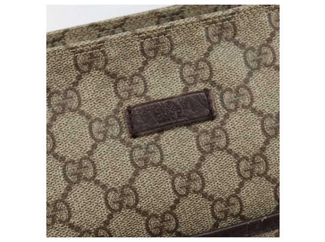 Gucci GG Supreme Schultertasche aus PVC-Leder Beige Silber 141198 Auth bs30937 - Ansicht 18