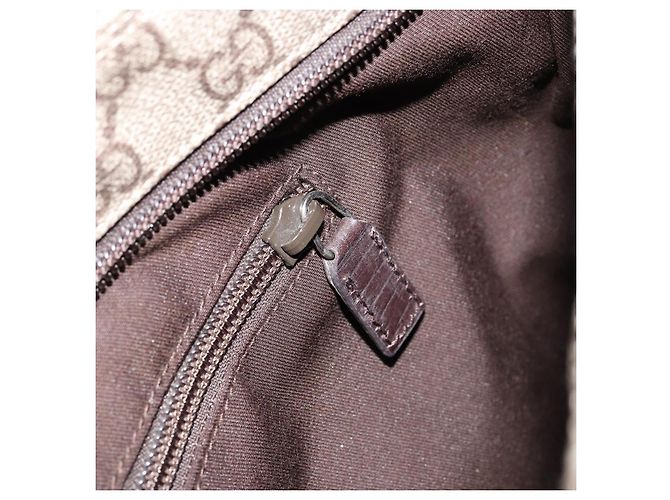 Gucci GG Supreme Schultertasche aus PVC-Leder Beige Silber 141198 Auth bs30937 - Ansicht 22