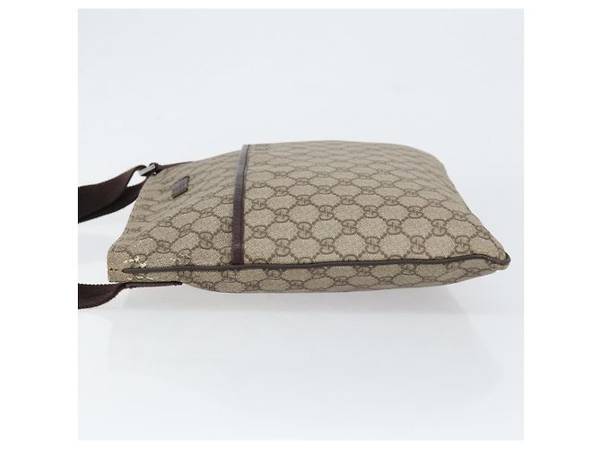 Gucci GG Supreme Schultertasche aus PVC-Leder Beige Silber 141198 Auth bs30937 - Ansicht 4
