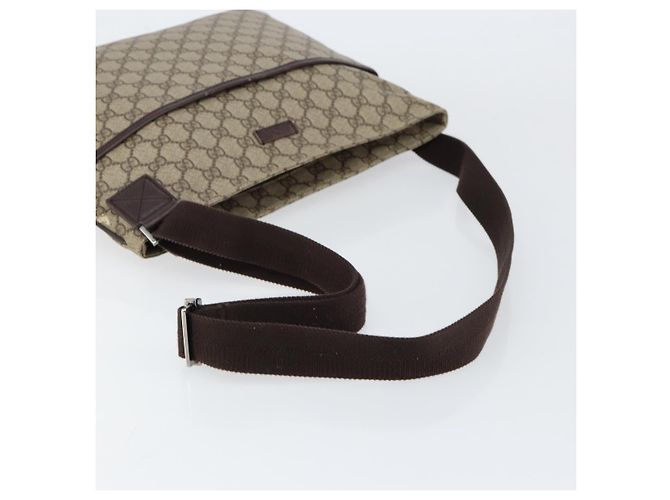 Gucci GG Supreme Schultertasche aus PVC-Leder Beige Silber 141198 Auth bs30937 - Ansicht 7