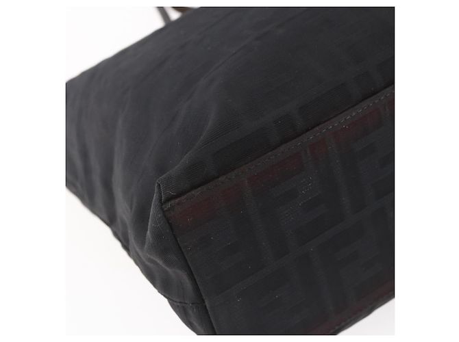FENDI Zucca Canvas Tote Bag Schwarz Braun Auth bs31006 - Ansicht 17