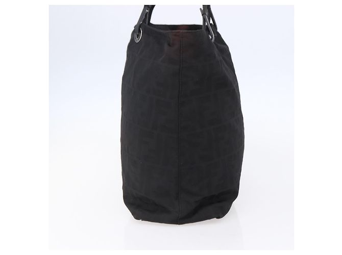 FENDI Zucca Canvas Tote Bag Schwarz Braun Auth bs31006 - Ansicht 3