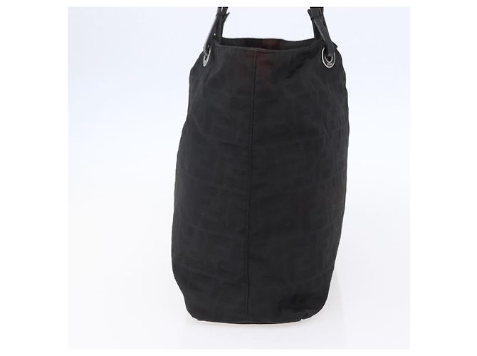 FENDI Zucca Canvas Tote Bag Schwarz Braun Auth bs31006 - Ansicht 4