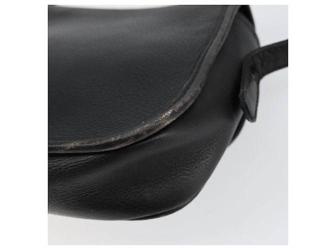 Céline Borsa a Spalla in Pelle Nera e Oro Auth BA8003 Nero D'oro - vista 15