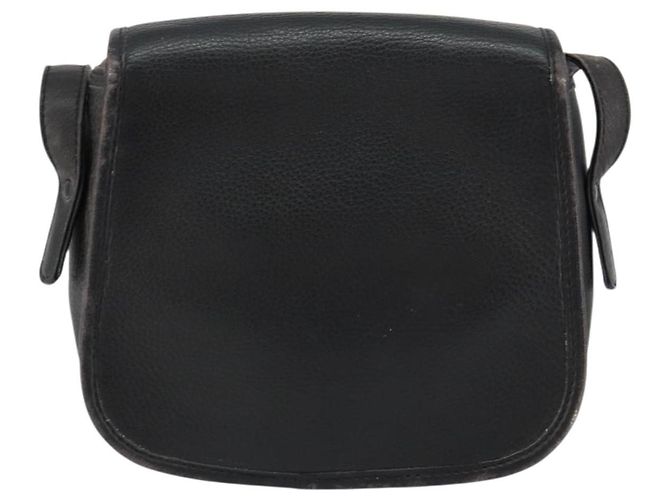 Céline Borsa a Spalla in Pelle Nera e Oro Auth BA8003 Nero D'oro - vista 2