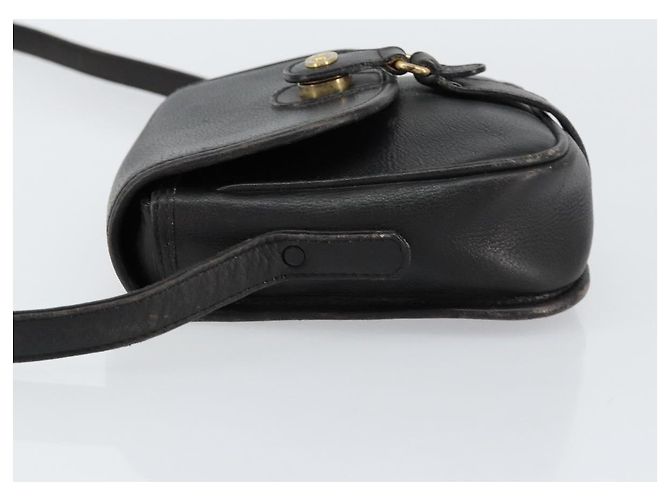 Céline Borsa a Spalla in Pelle Nera e Oro Auth BA8003 Nero D'oro - vista 4