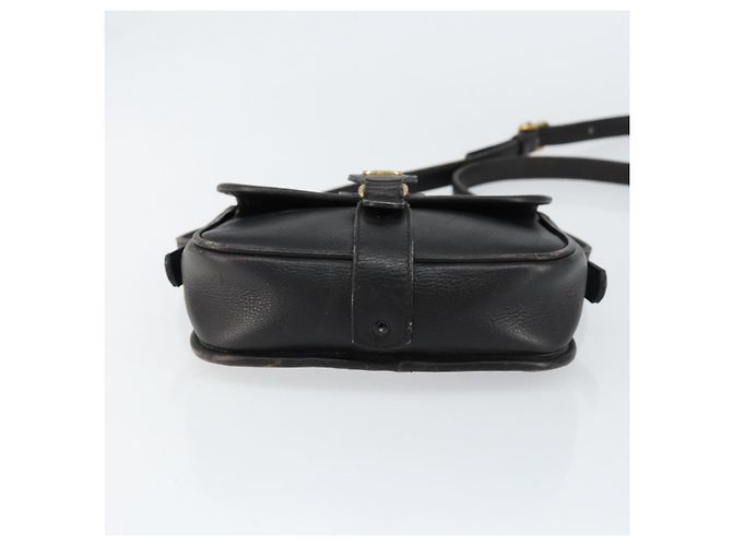 Céline Borsa a Spalla in Pelle Nera e Oro Auth BA8003 Nero D'oro - vista 5