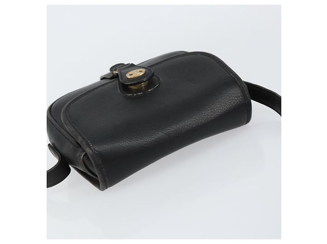 Céline Borsa a Spalla in Pelle Nera e Oro Auth BA8003 Nero D'oro - vista 6