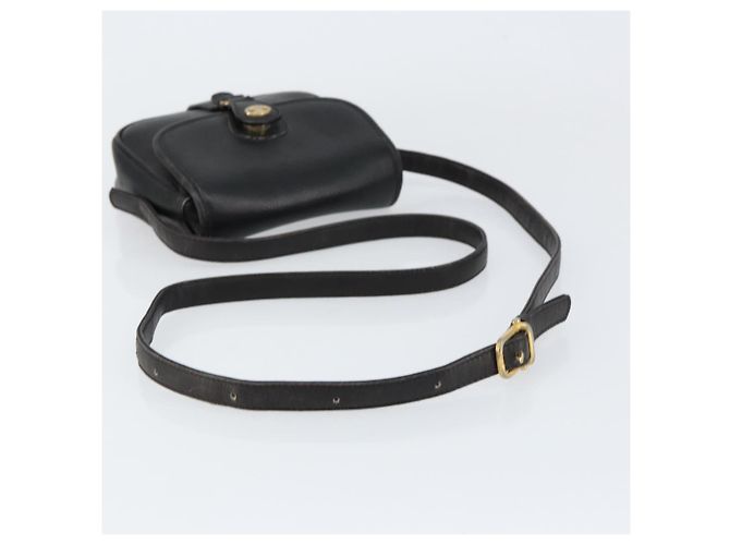 Céline Borsa a Spalla in Pelle Nera e Oro Auth BA8003 Nero D'oro - vista 7