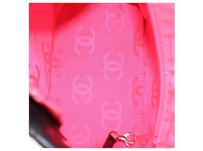CHANEL Borsa Tote Matelassé Linea Cambon Pelle Nera Argento CC Auth 148463SAV Nero - vista 10