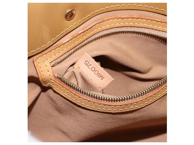 LOUIS VUITTON Borsa a Mano Monogram Vernis Reade PM Noisette M91334 LV Auth BA7642 Nocciola - vista 12