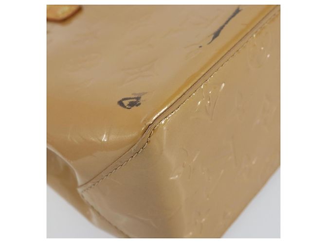 LOUIS VUITTON Borsa a Mano Monogram Vernis Reade PM Noisette M91334 LV Auth BA7642 Nocciola - vista 16