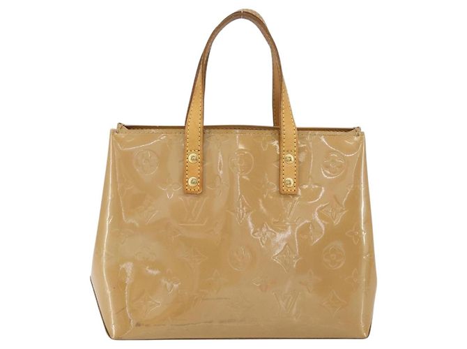 LOUIS VUITTON Borsa a Mano Monogram Vernis Reade PM Noisette M91334 LV Auth BA7642 Nocciola - vista 2