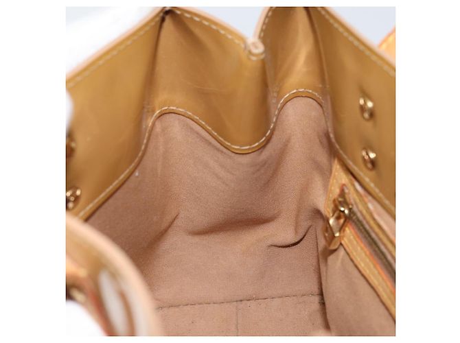 LOUIS VUITTON Borsa a Mano Monogram Vernis Reade PM Noisette M91334 LV Auth BA7642 Nocciola - vista 21