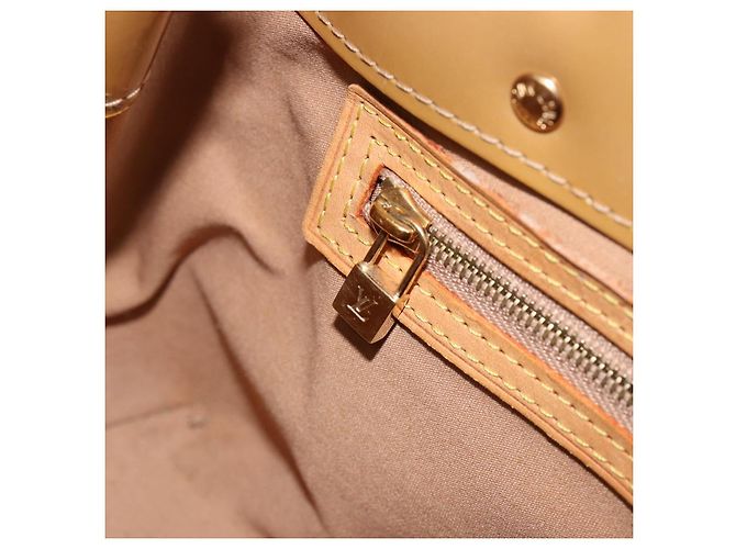 LOUIS VUITTON Borsa a Mano Monogram Vernis Reade PM Noisette M91334 LV Auth BA7642 Nocciola - vista 22