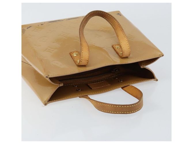 LOUIS VUITTON Borsa a Mano Monogram Vernis Reade PM Noisette M91334 LV Auth BA7642 Nocciola - vista 6