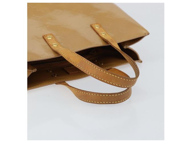 LOUIS VUITTON Borsa a Mano Monogram Vernis Reade PM Noisette M91334 LV Auth BA7642 Nocciola - vista 7