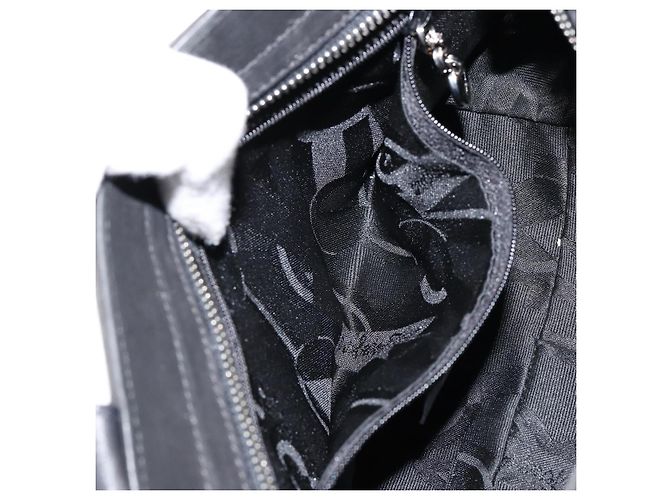 Borsa a mano Vala in suede nero e oro Salvatore Ferragamo Auth BA7982 D'oro - vista 21