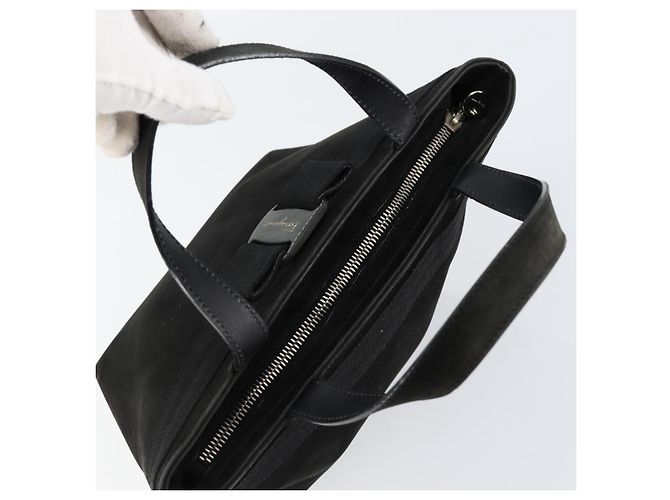 Borsa a mano Vala in suede nero e oro Salvatore Ferragamo Auth BA7982 D'oro - vista 6
