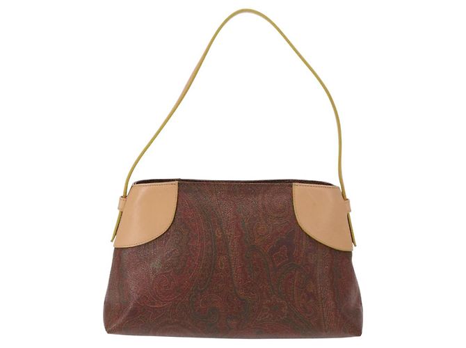 ETRO Paisley Schultertasche aus Canvas Braun Auth am9604 - Ansicht 13