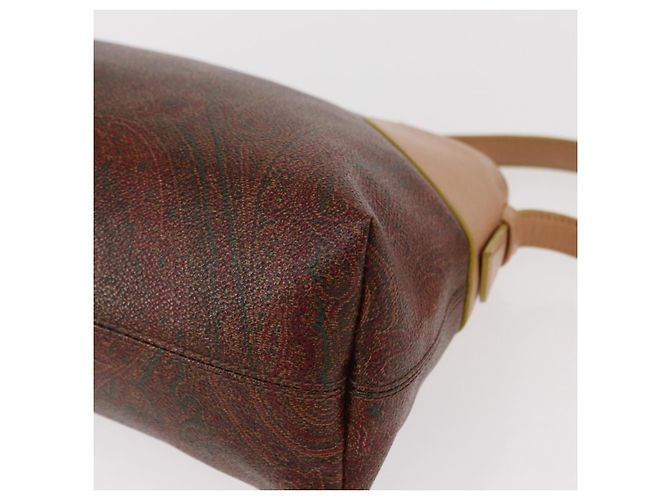 ETRO Paisley Schultertasche aus Canvas Braun Auth am9604 - Ansicht 14