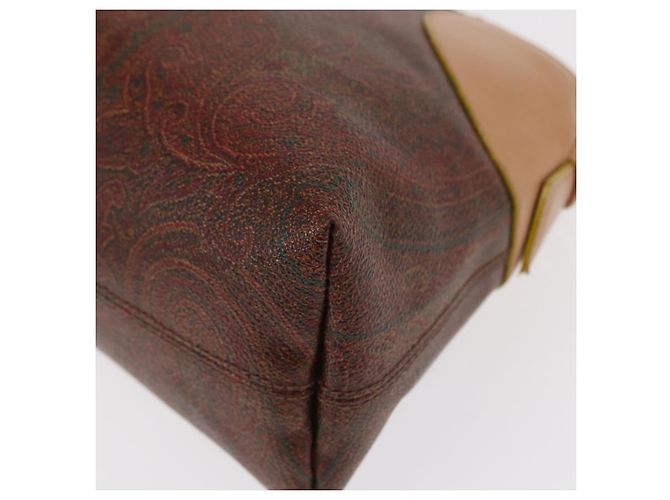 ETRO Paisley Schultertasche aus Canvas Braun Auth am9604 - Ansicht 16