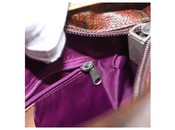 ETRO Paisley Schultertasche aus Canvas Braun Auth am9604 - Ansicht 19