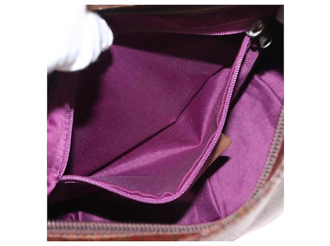 ETRO Paisley Schultertasche aus Canvas Braun Auth am9604 - Ansicht 20