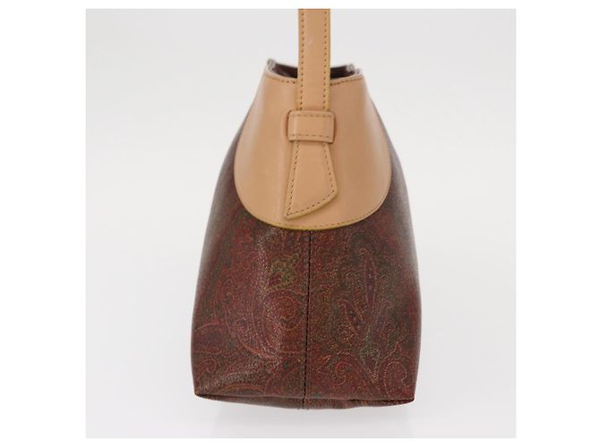 ETRO Paisley Schultertasche aus Canvas Braun Auth am9604 - Ansicht 3