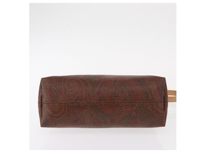 ETRO Paisley Schultertasche aus Canvas Braun Auth am9604 - Ansicht 5