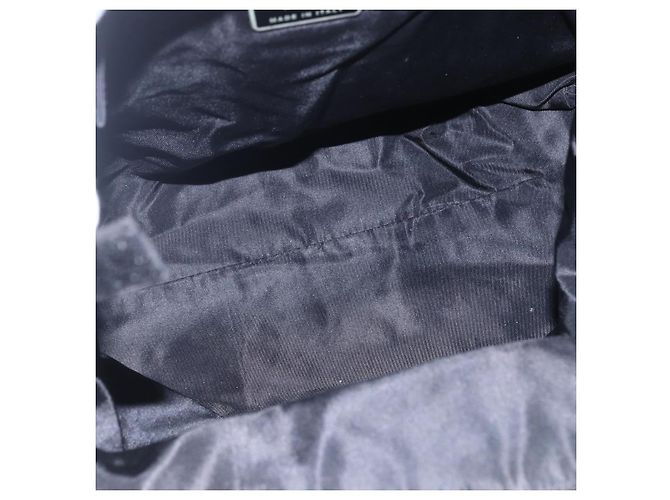 PRADA Borsa a mano in nylon nero Auth bs31162 - vista 10