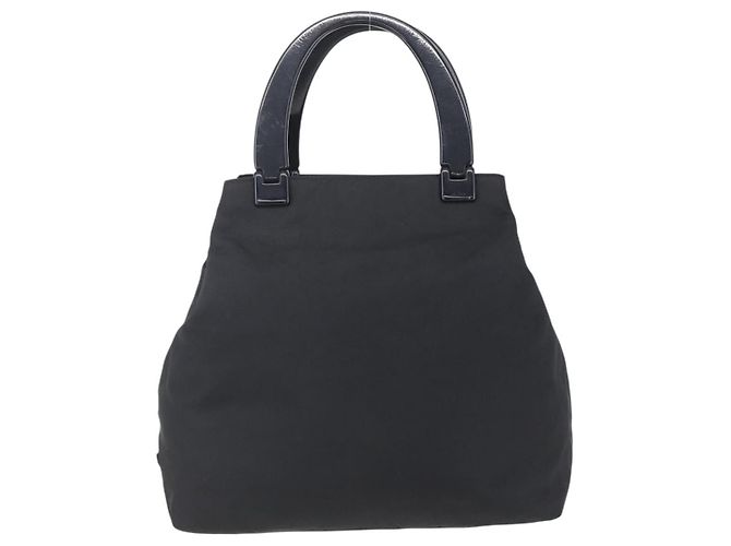 PRADA Borsa a mano in nylon nero Auth bs31162 - vista 13