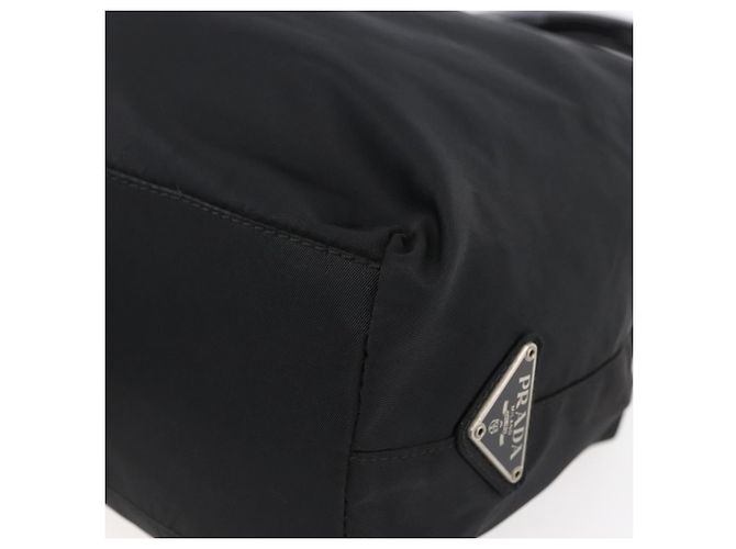PRADA Borsa a mano in nylon nero Auth bs31162 - vista 15