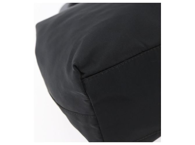 PRADA Borsa a mano in nylon nero Auth bs31162 - vista 16