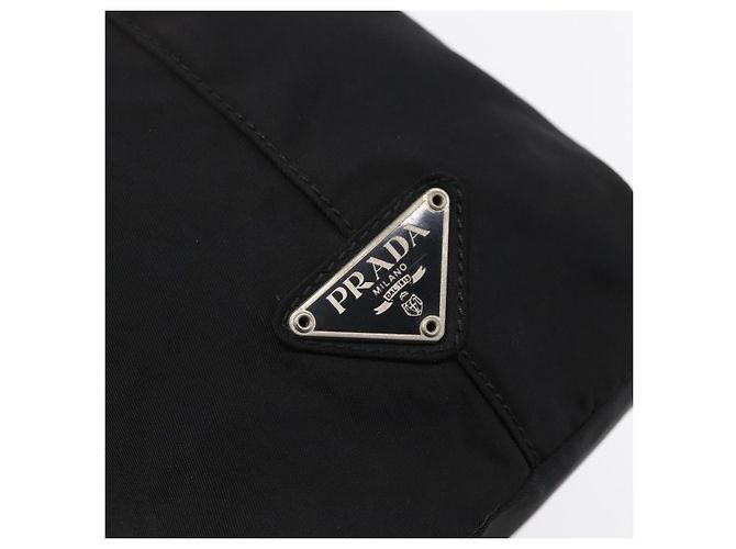 PRADA Borsa a mano in nylon nero Auth bs31162 - vista 17