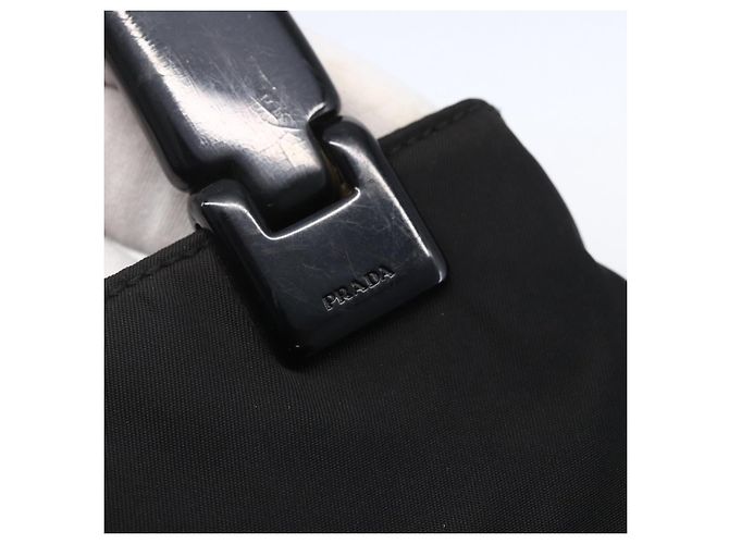 PRADA Borsa a mano in nylon nero Auth bs31162 - vista 18