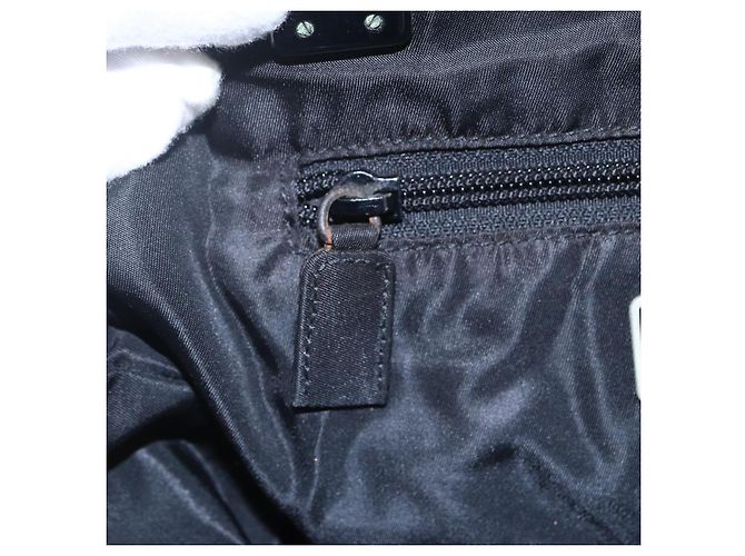PRADA Borsa a mano in nylon nero Auth bs31162 - vista 20